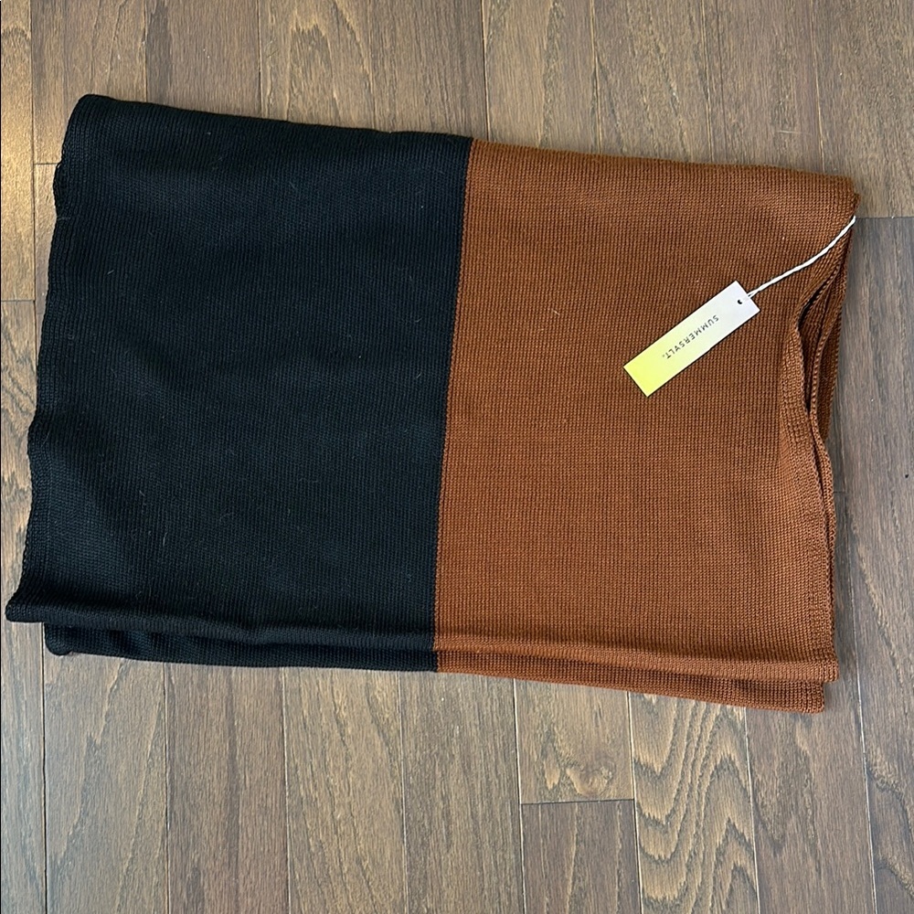 Summersalt Black and Brown Scarf
